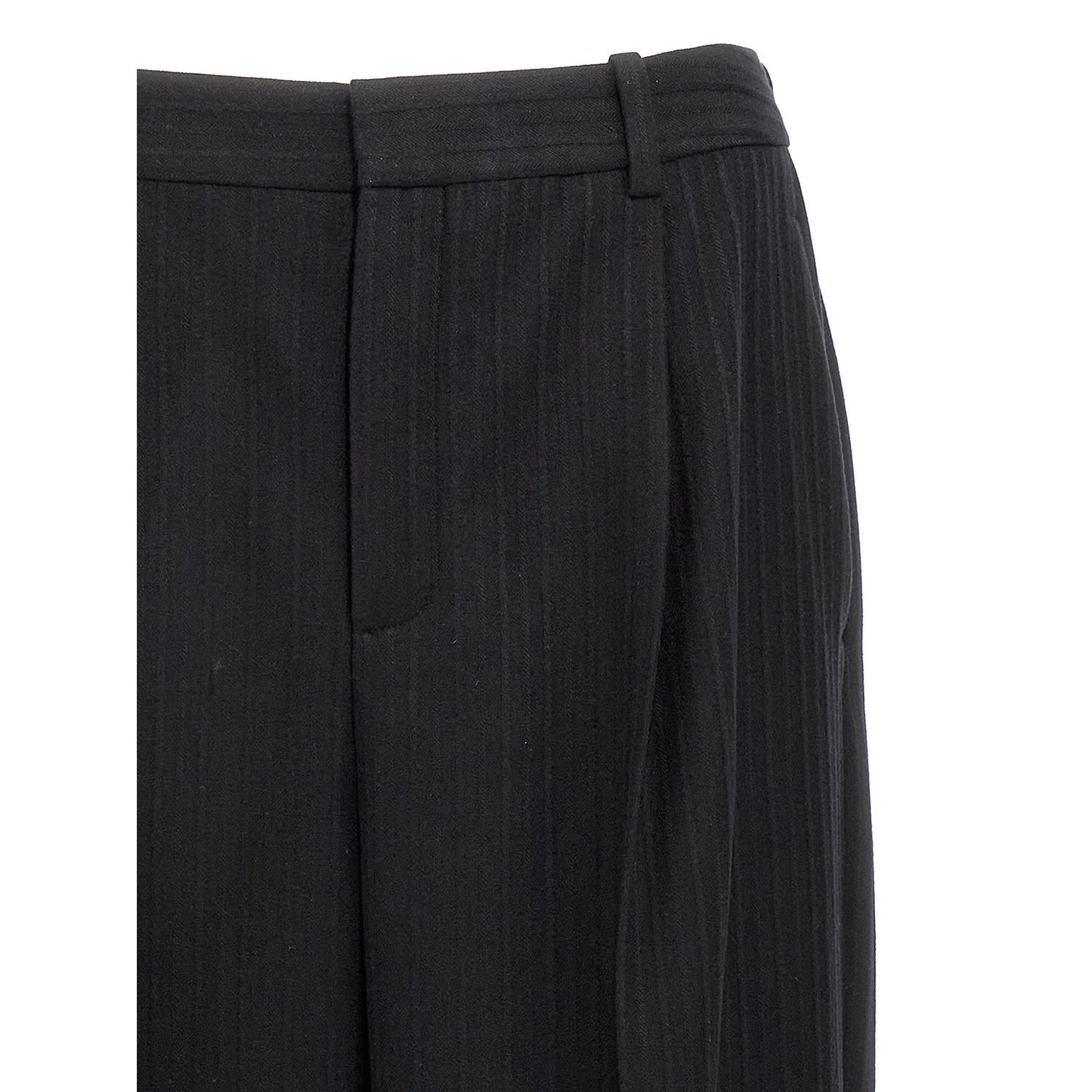 Saint Laurent Black Wool Dress Pants