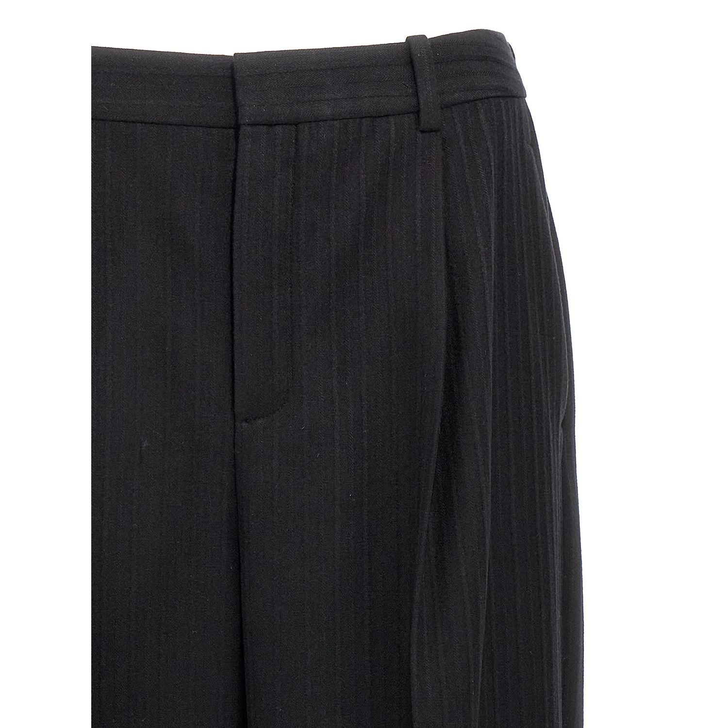 Saint Laurent Black Wool Dress Pants