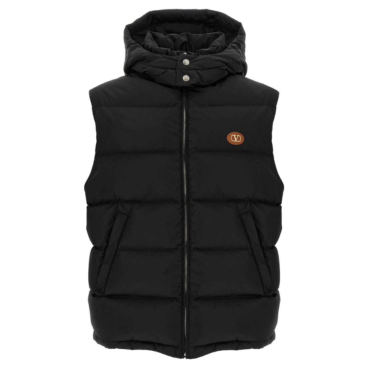 Valentino Garavani Black Polyamide Sleeveless Jacket