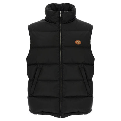 Valentino Garavani Black Polyamide Sleeveless Jacket