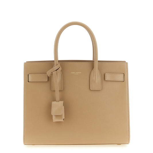Saint Laurent Beige Calfskin Handbag