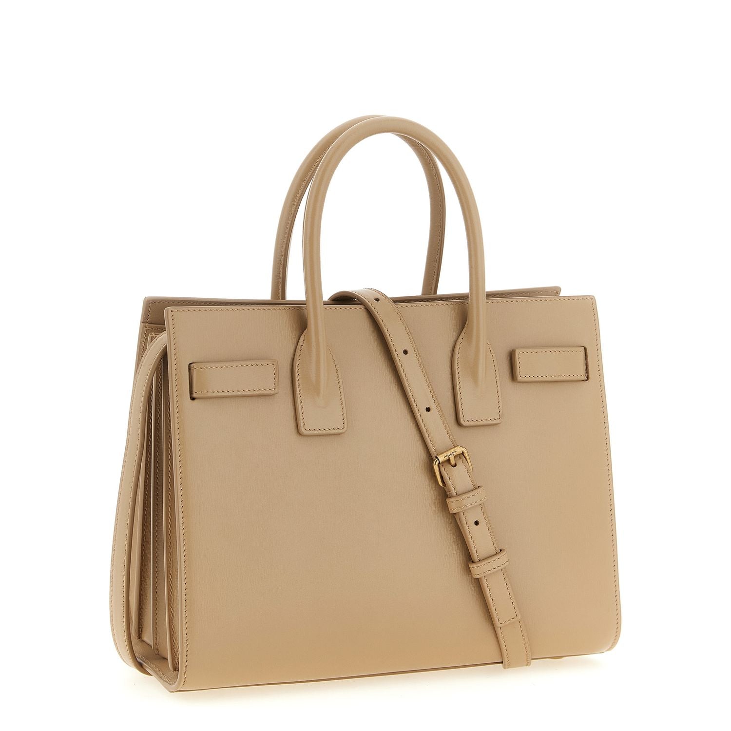 Saint Laurent Beige Calfskin Handbag