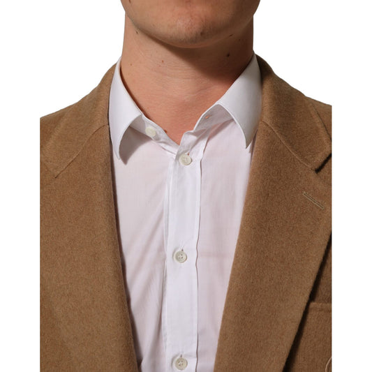Dolce & Gabbana Brown Single Breasted 2 Button Suit Jacket