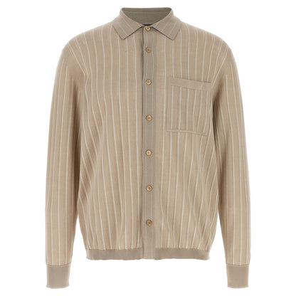 Brioni Beige Cotton Blouse