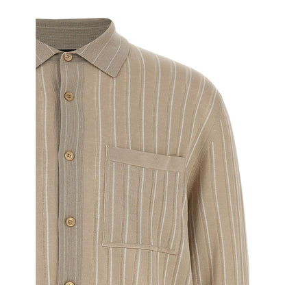 Brioni Beige Cotton Blouse