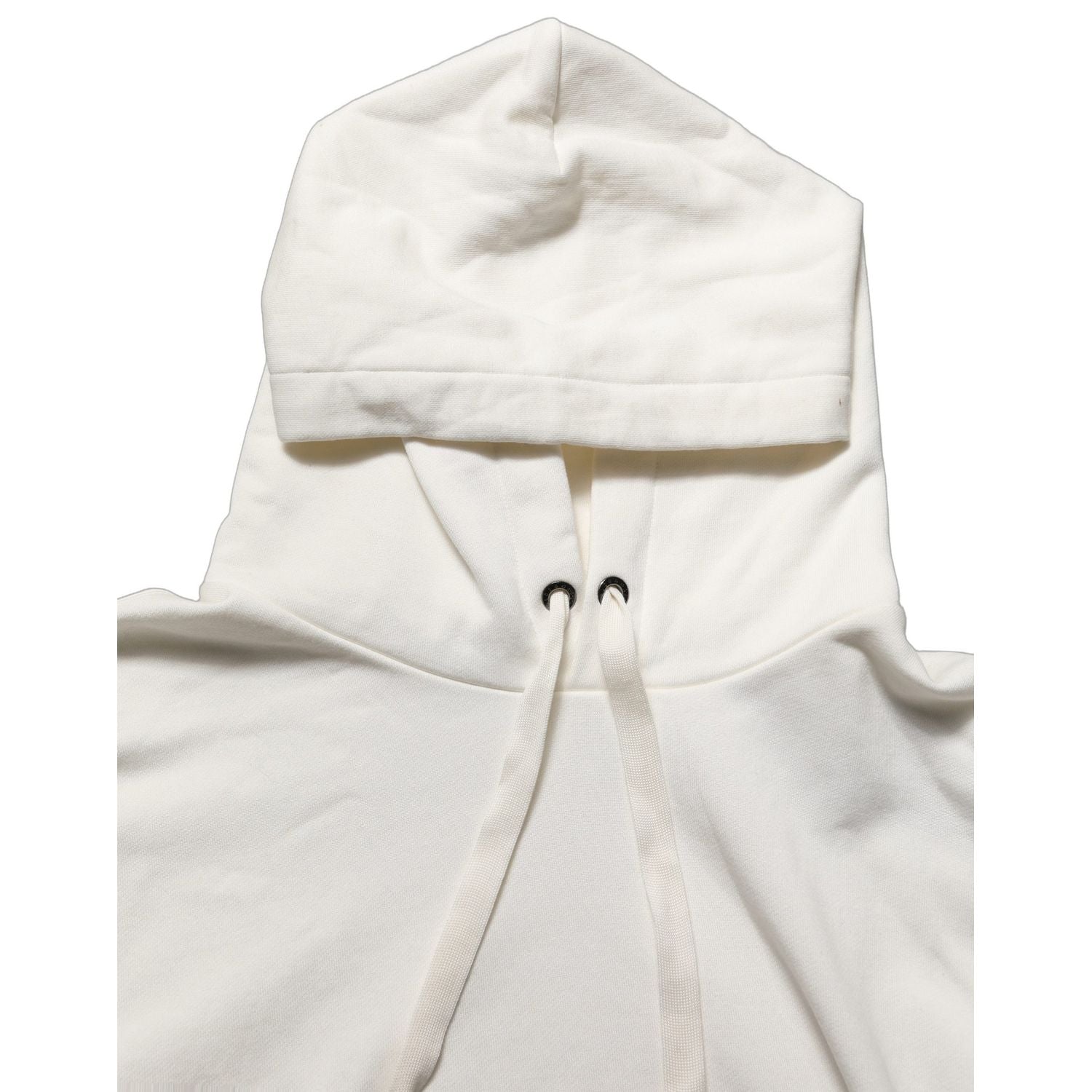 Dolce & Gabbana White Logo Hooded PulloverSweatshirt Sweater