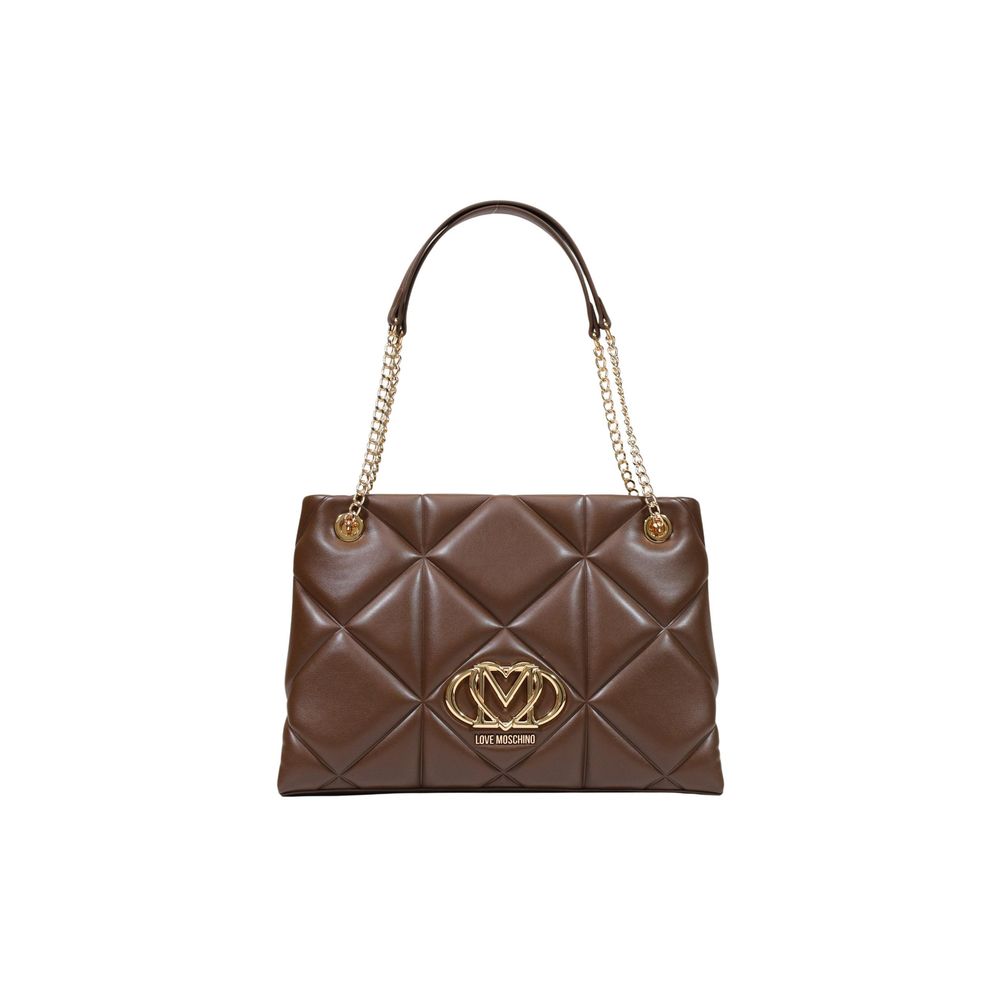 Love Moschino Brown Polyethylene Handbag