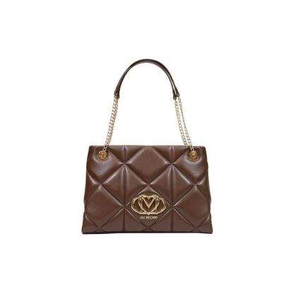 Love Moschino Brown Polyethylene Handbag