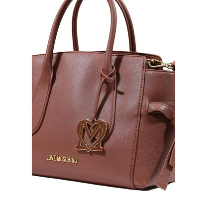 Love Moschino Brown Polyethylene Handbag