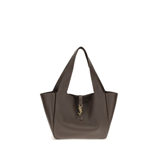 Saint Laurent Brown Calf Leather Bos Taurus Shoulder Bag