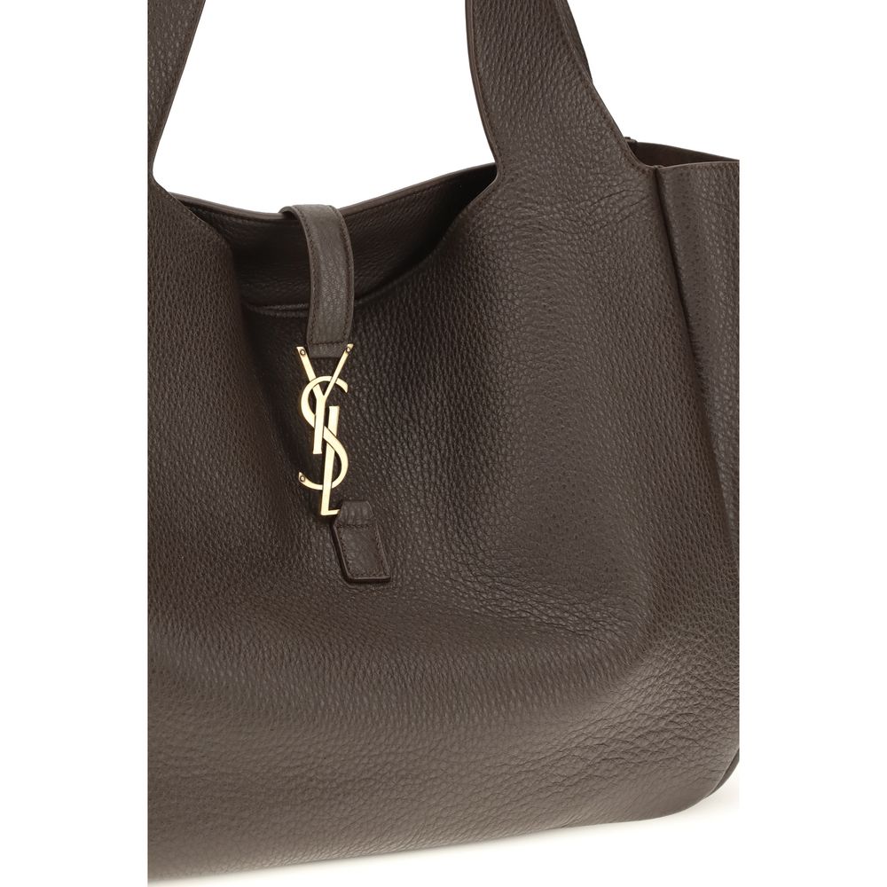 Saint Laurent Brown Calf Leather Bos Taurus Shoulder Bag