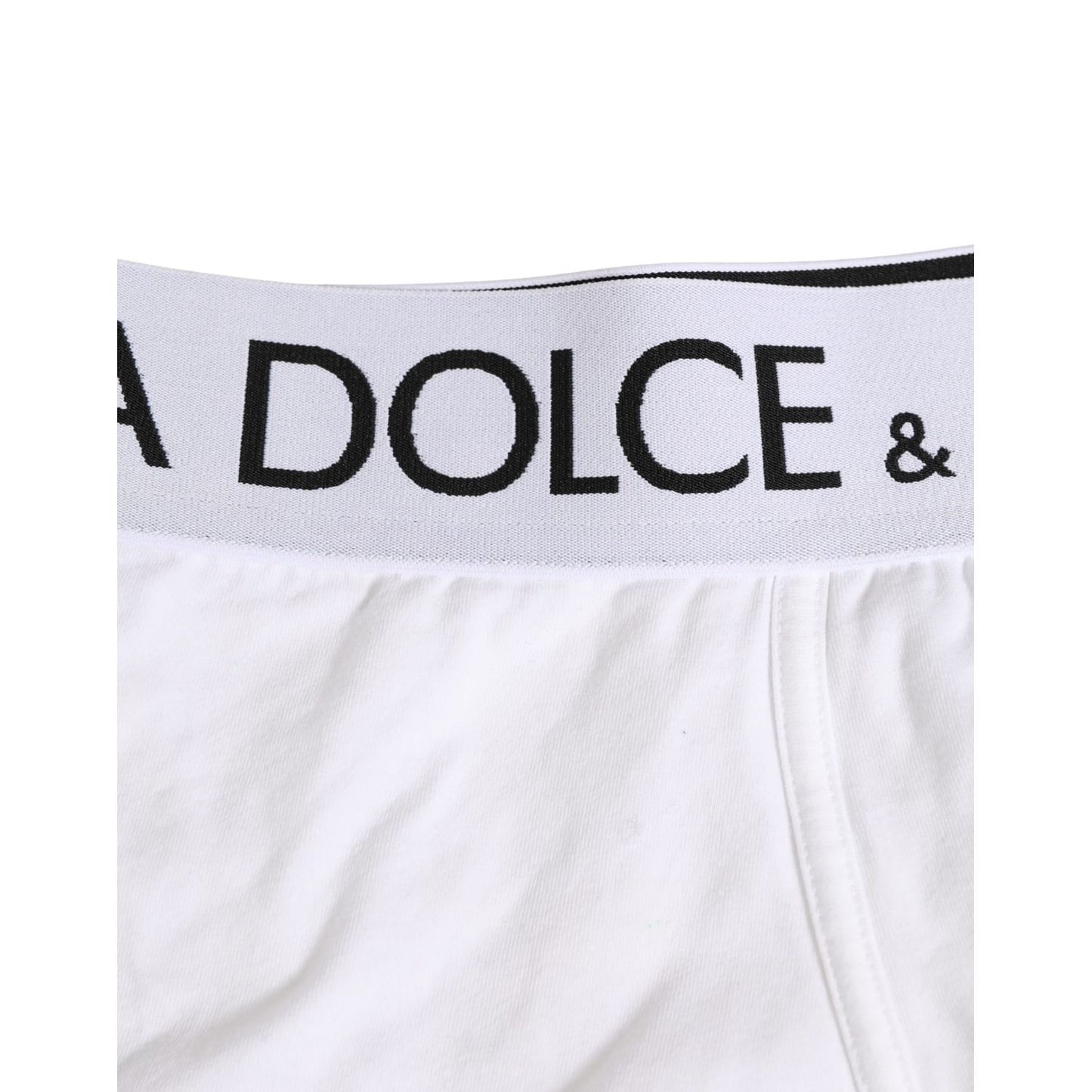Dolce & Gabbana White Cotton Stretch Regular Boxer Underwear