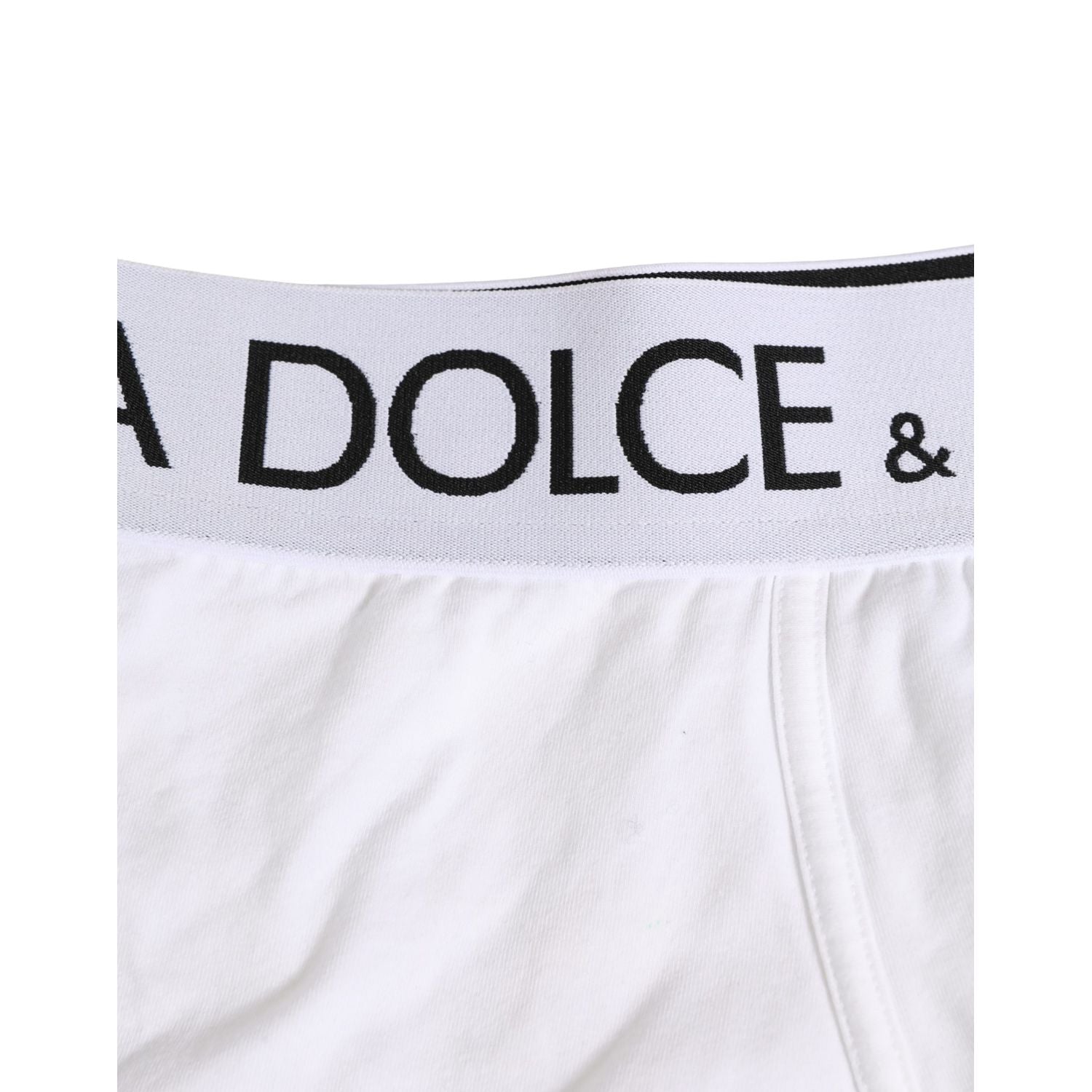 Dolce & Gabbana White Cotton Stretch Regular Boxer Underwear