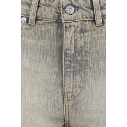 Our Legacy Gray Cotton Straight-Leg Jeans