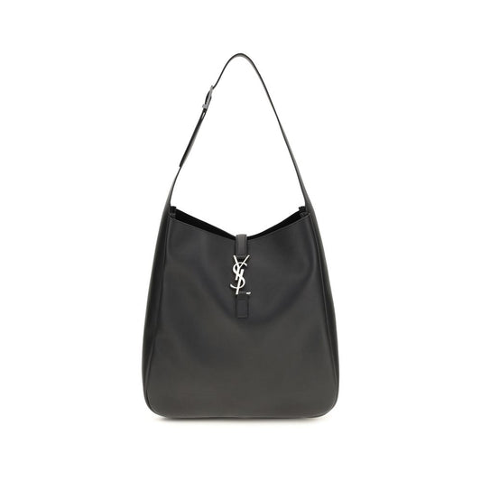 Saint Laurent Black Calf Leather Bos Taurus Shoulder Bag