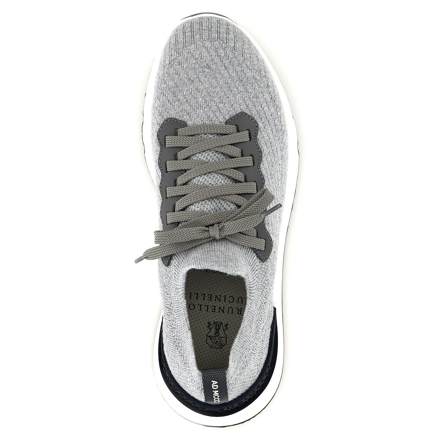 Brunello Cucinelli Gray Cotton Athletic Sneakers