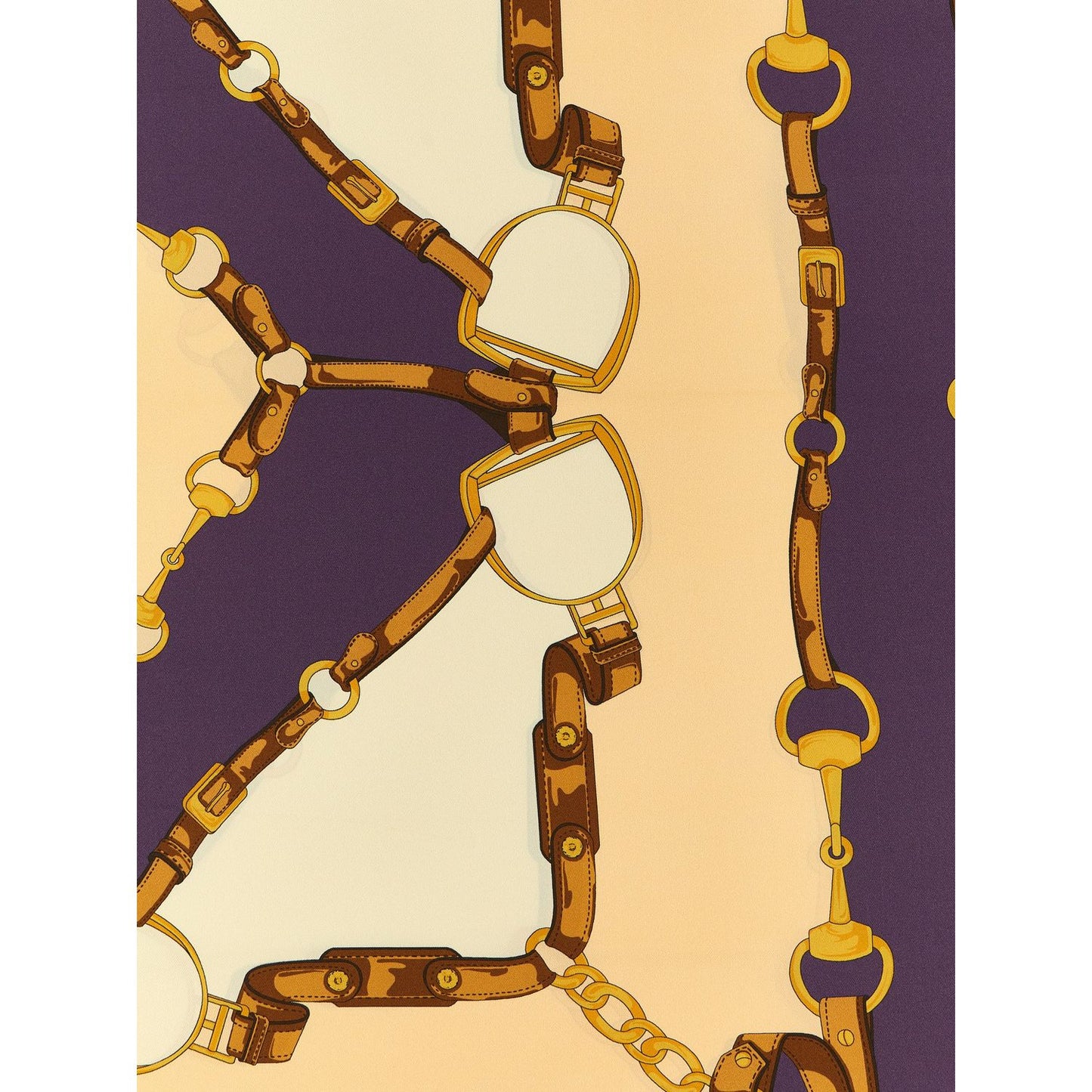 Gucci Beige Silk Scarf