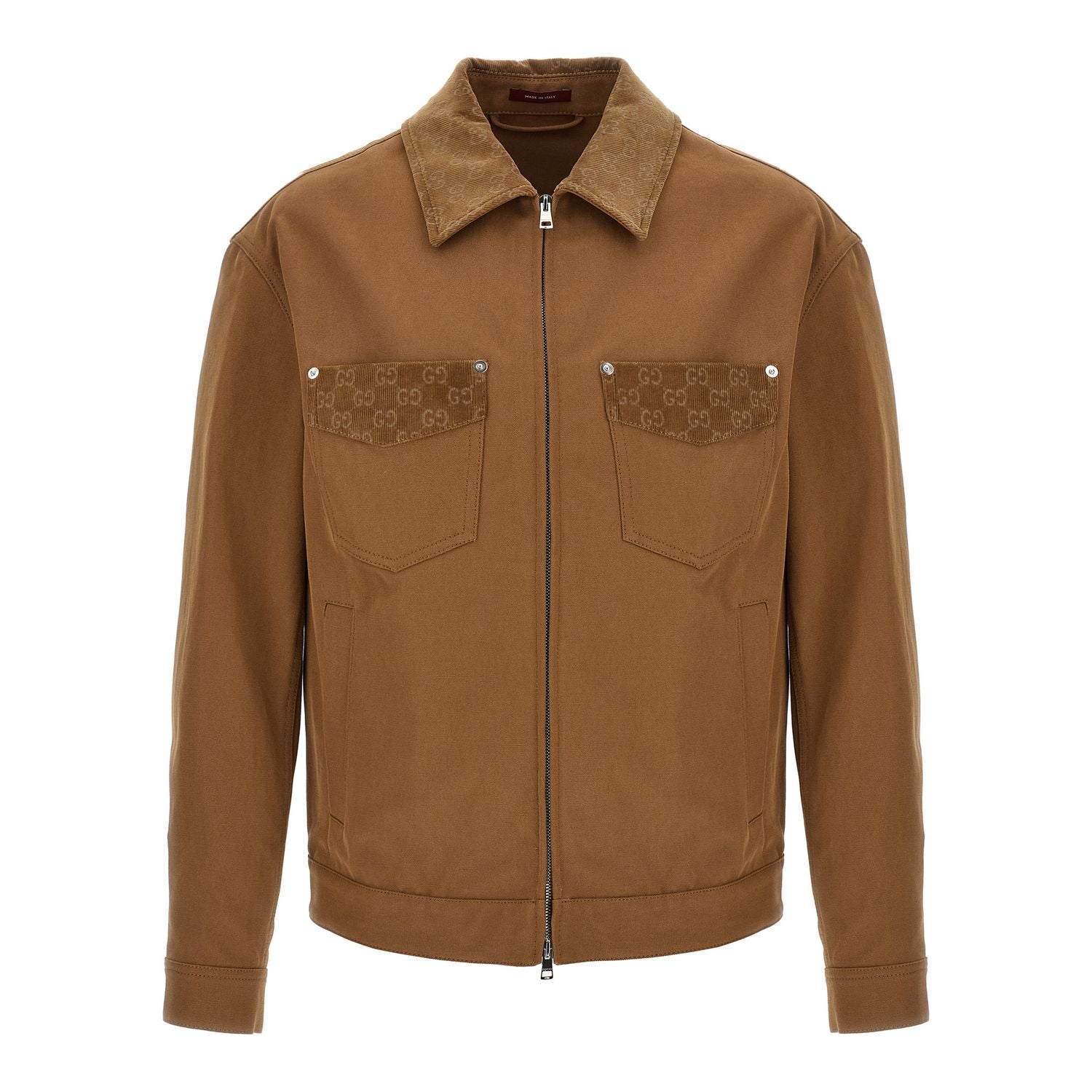 Gucci Brown Cotton Full-Length Jacket
