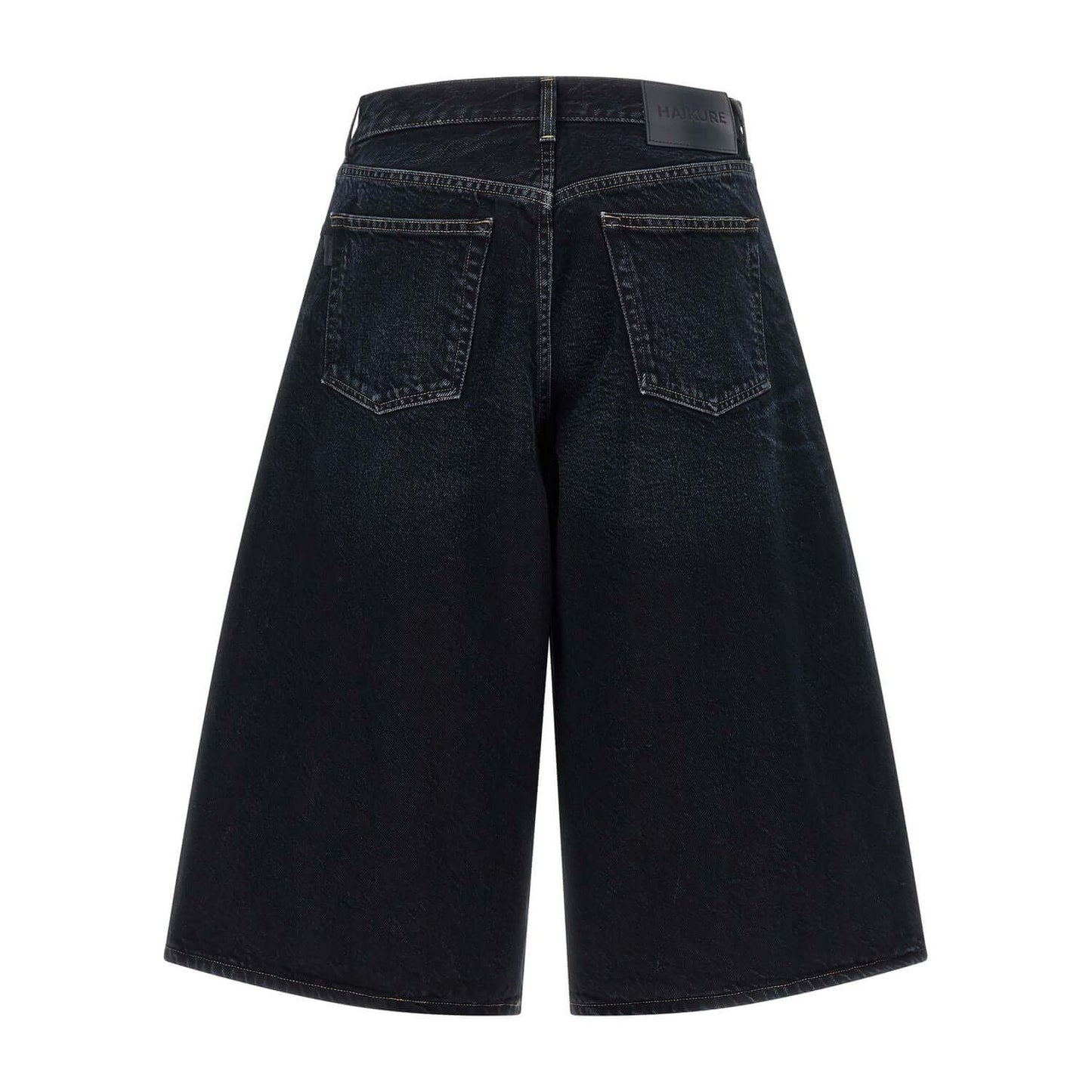 Haikure Blue Cotton Bermuda Shorts