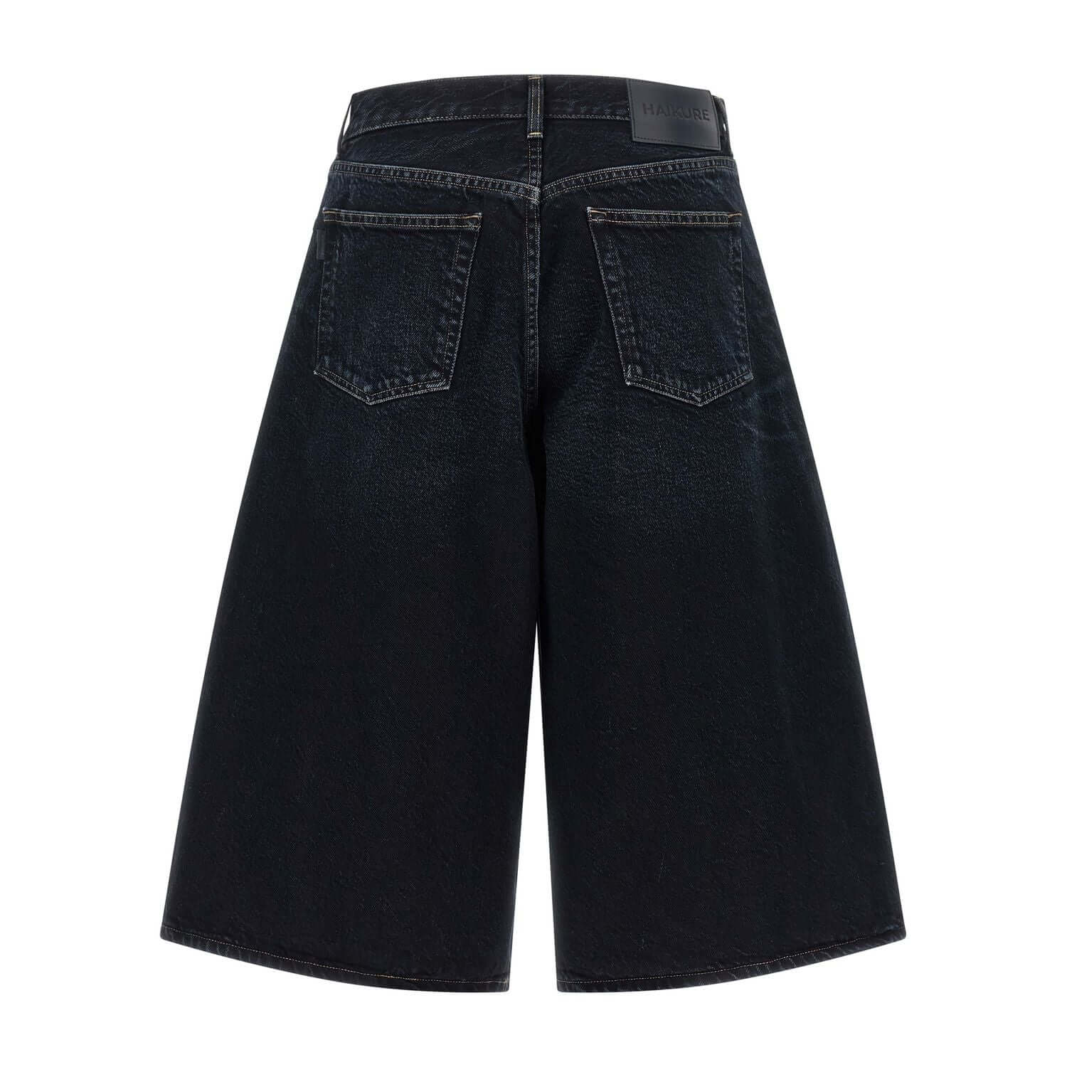 Haikure Blue Cotton Bermuda Shorts