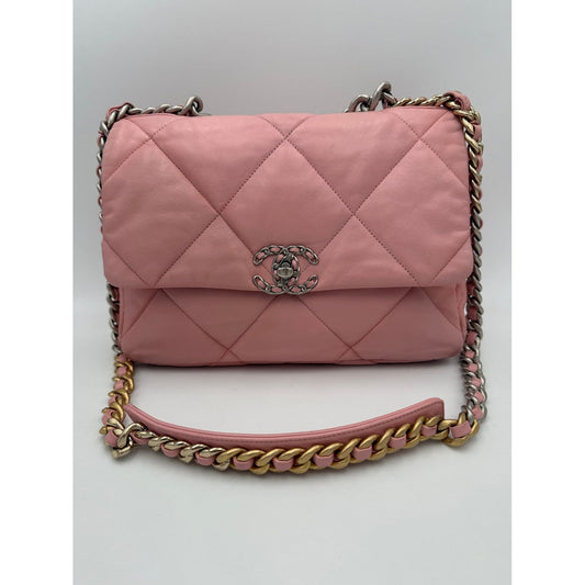 Chanel CHANEL 19 Medium Pink Handbag
