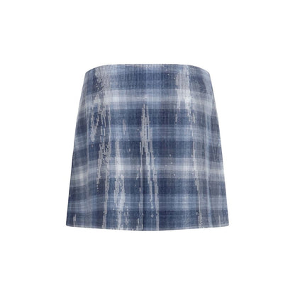 PINKO Blue Polyester Mini Skirt