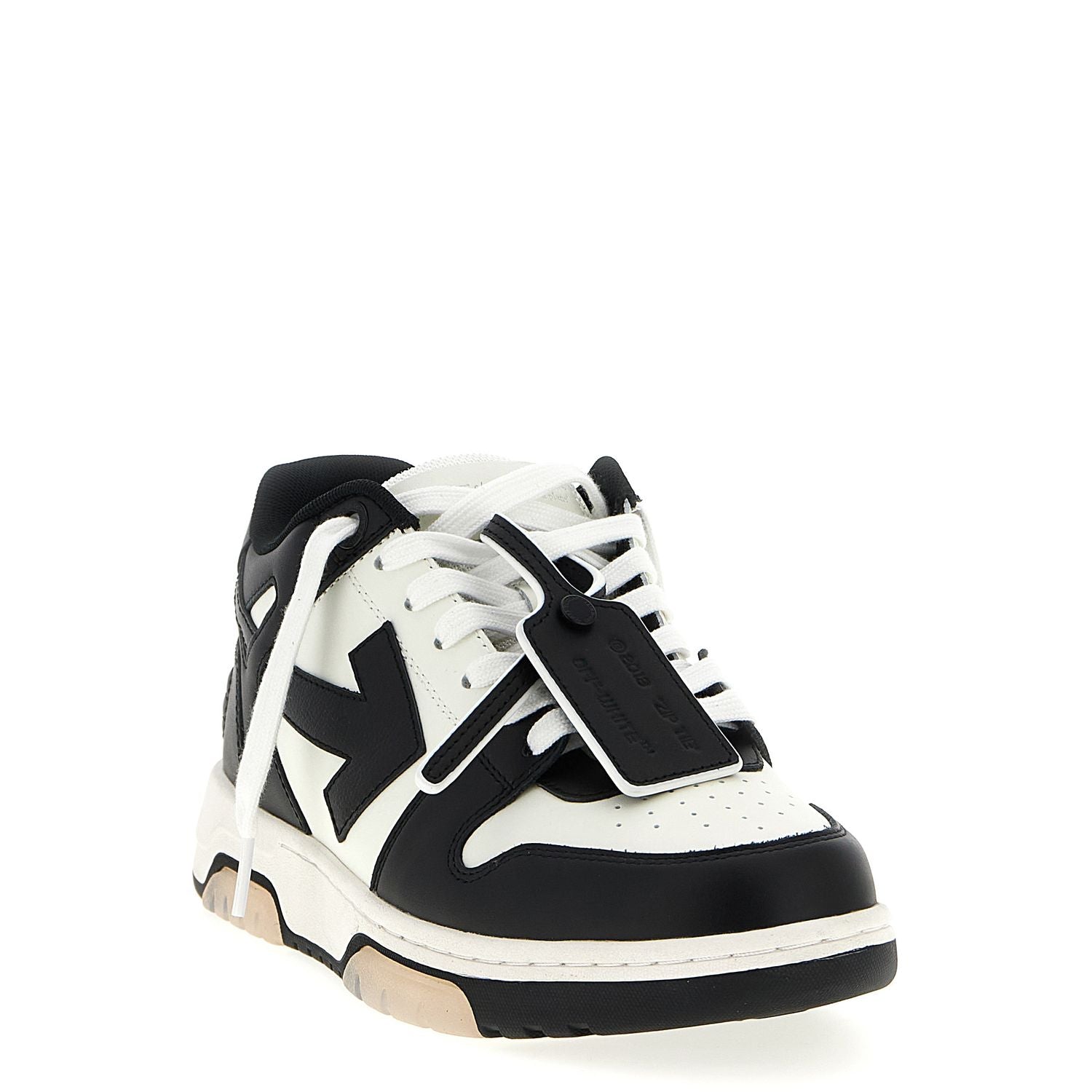 Off-White Bicolor Calfskin Low Top Sneakers