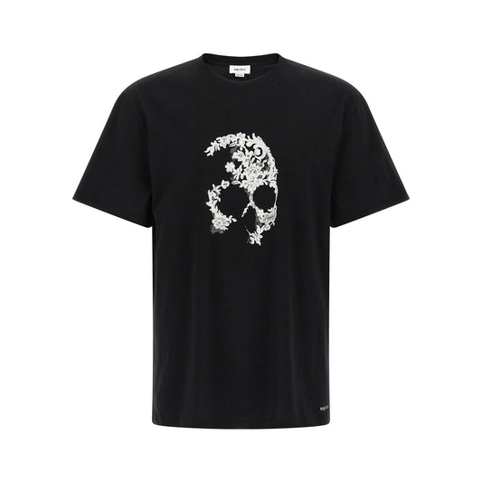 Alexander McQueen Bicolor Cotton T-Shirt