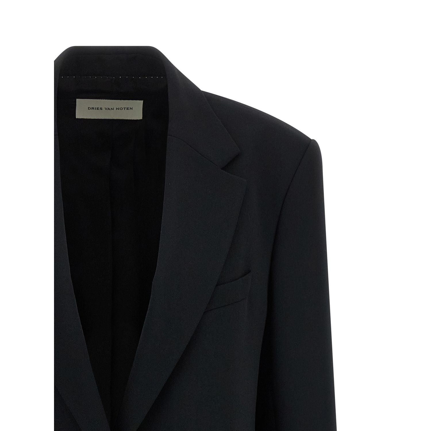 Dries Van Noten Black Polyester Blazer
