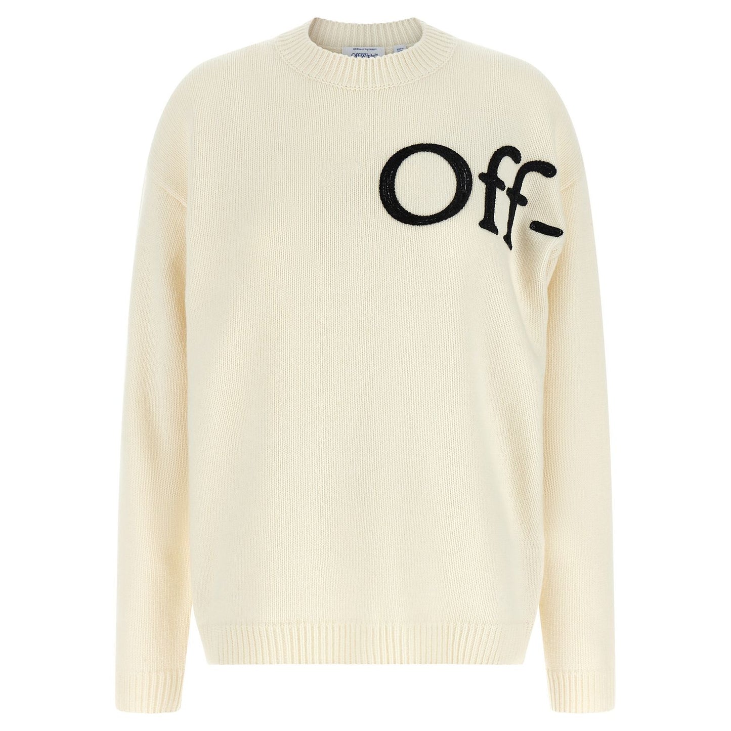 Off-White Bicolor Wool Cardigan