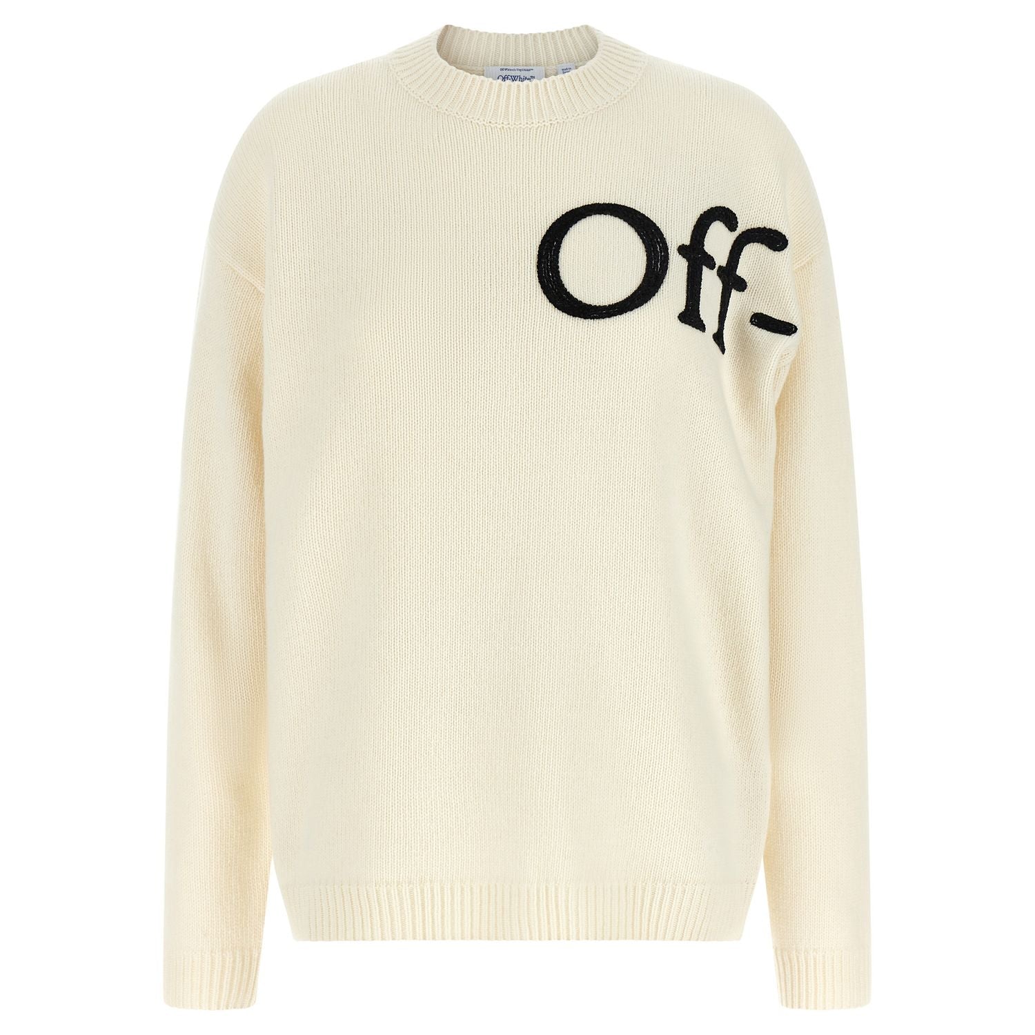 Off-White Bicolor Wool Cardigan
