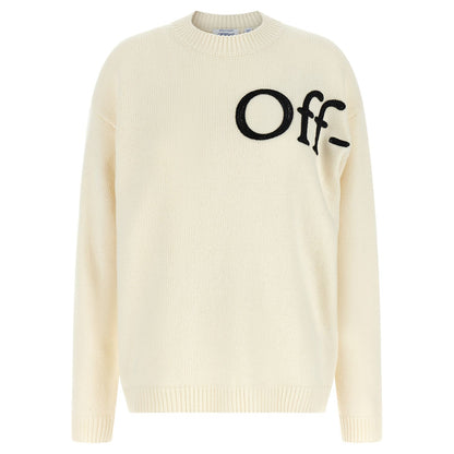 Off-White Bicolor Wool Cardigan