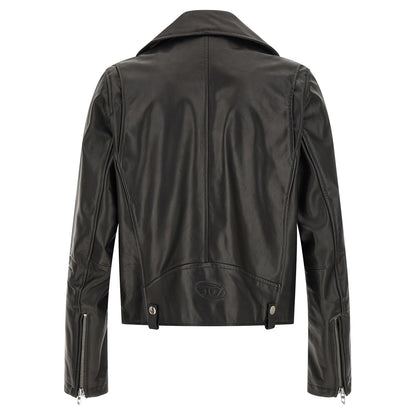 Diesel Black Cowhide Leather Jacket