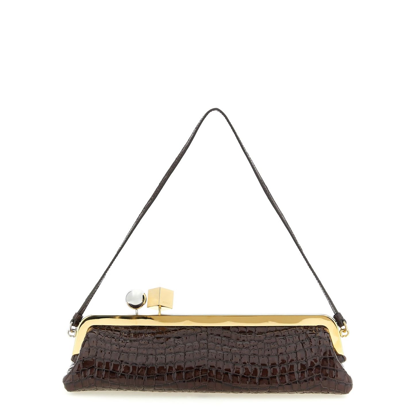 Jacquemus Brown Goatskin Clutch Bag