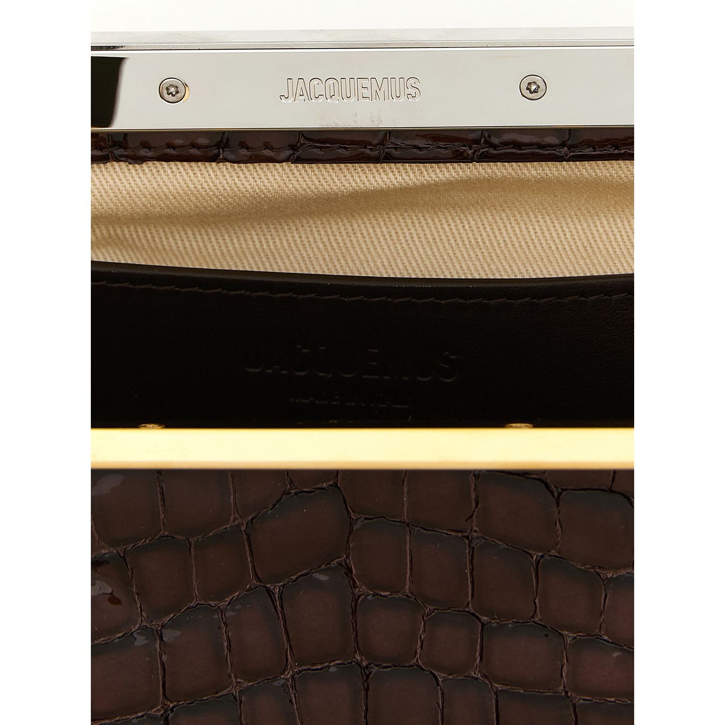 Jacquemus Brown Goatskin Clutch Bag