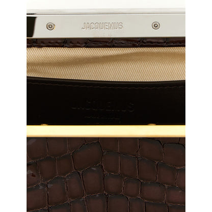 Jacquemus Brown Goatskin Clutch Bag