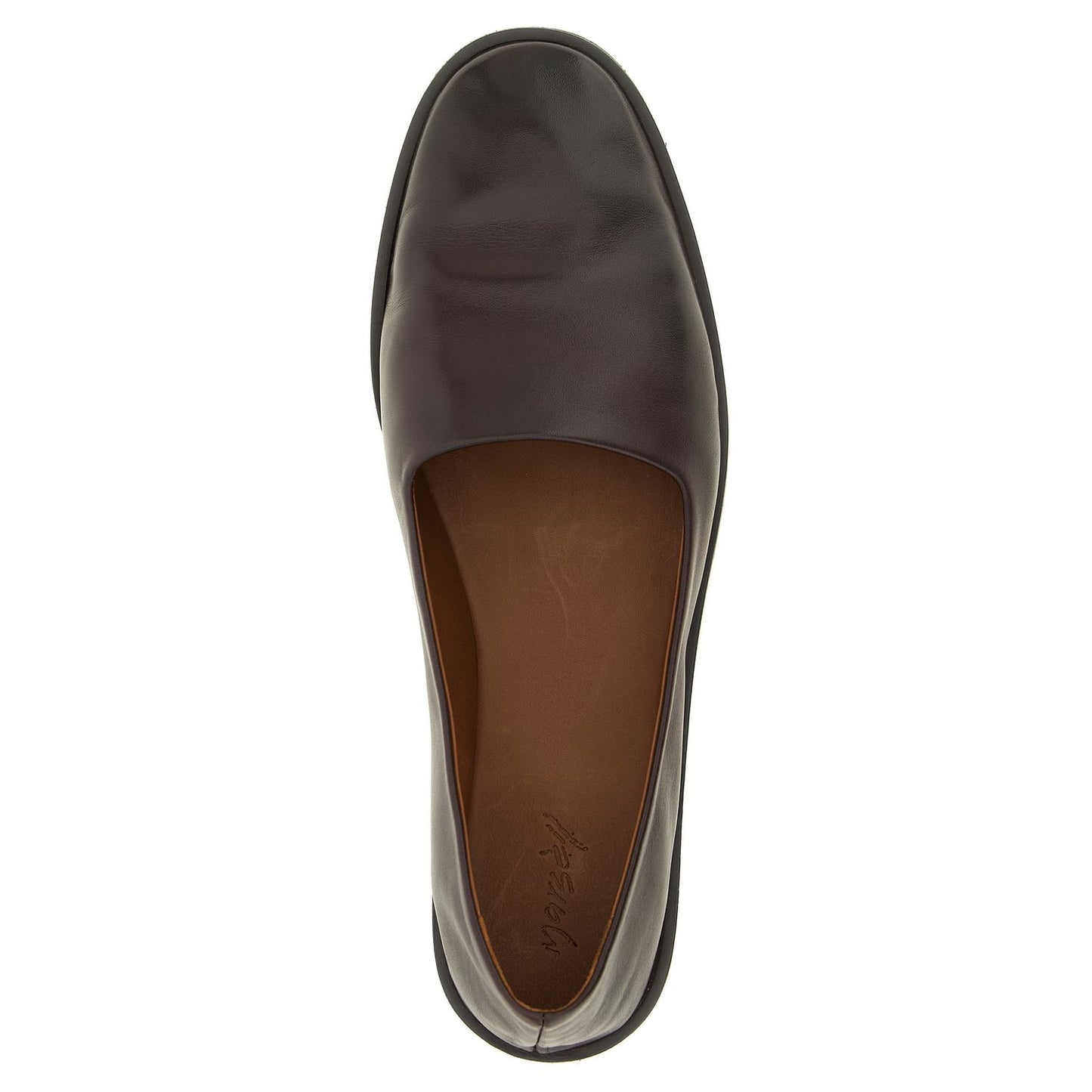 Marsell Brown Calfskin Ballet Flats