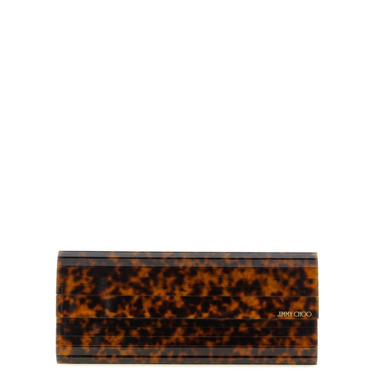 Jimmy Choo Beige Polyester Clutch Bag