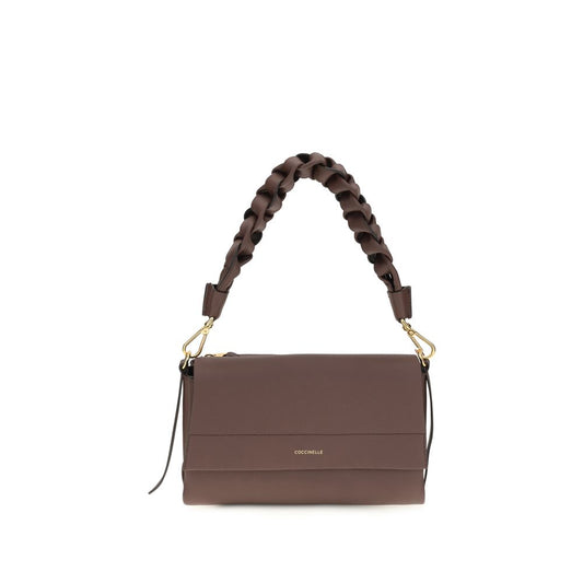 Coccinelle Brown Calf Leather Bos Taurus Shoulder Bag