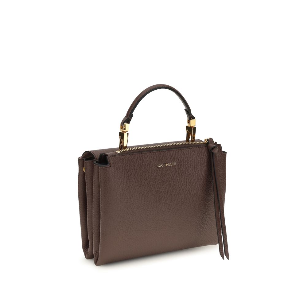 Coccinelle Brown Calf Leather Bos Taurus Handbag