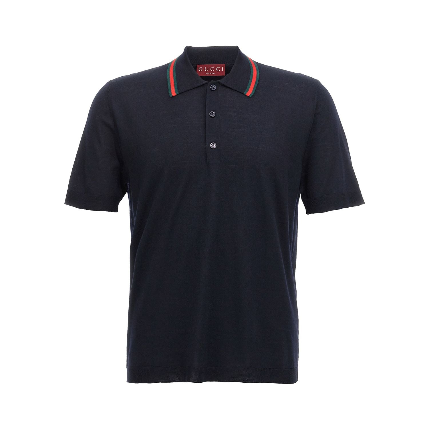 Gucci Blue Wool Polo Shirt
