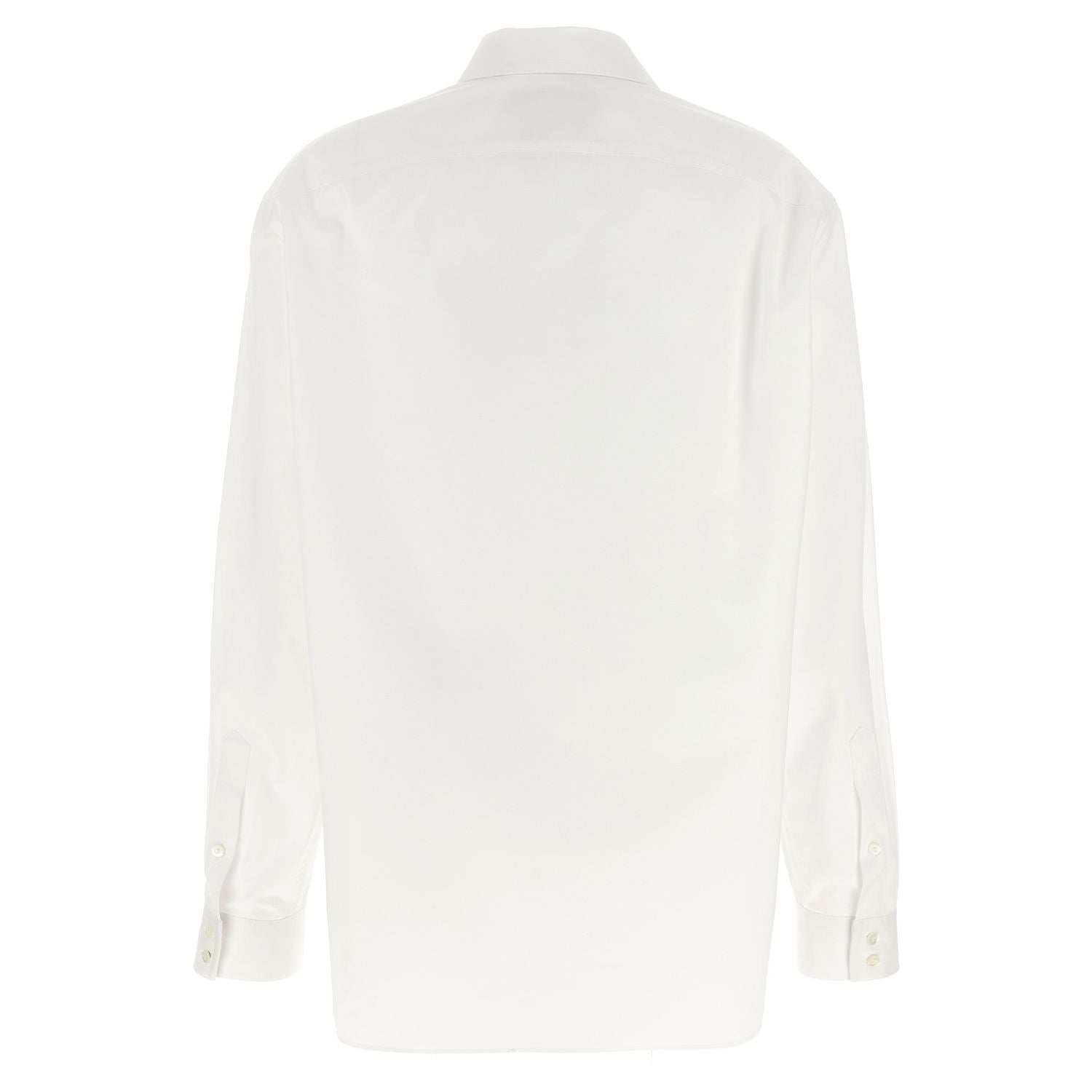 Gucci White Cotton Blouse