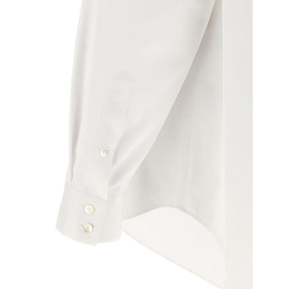 Gucci White Cotton Blouse