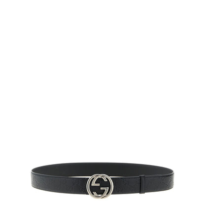 Gucci Black Calfskin Regular Belt