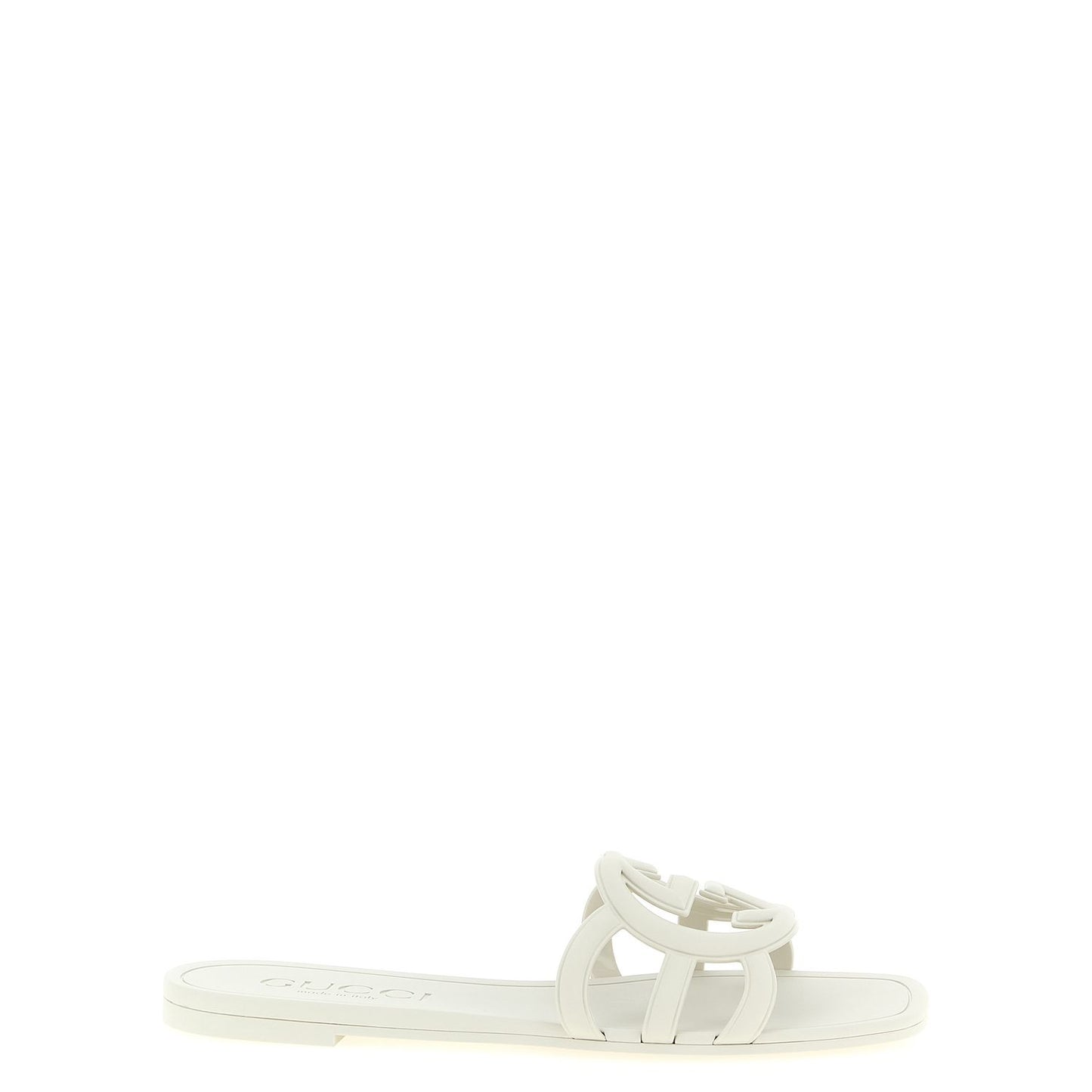 Gucci Gray Rubber Slides
