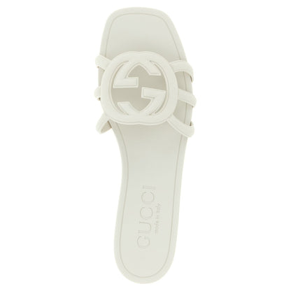 Gucci Gray Rubber Slides