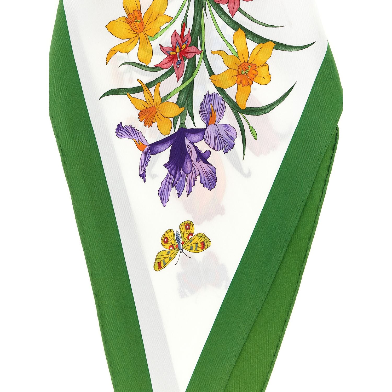 Gucci White Silk Foulard