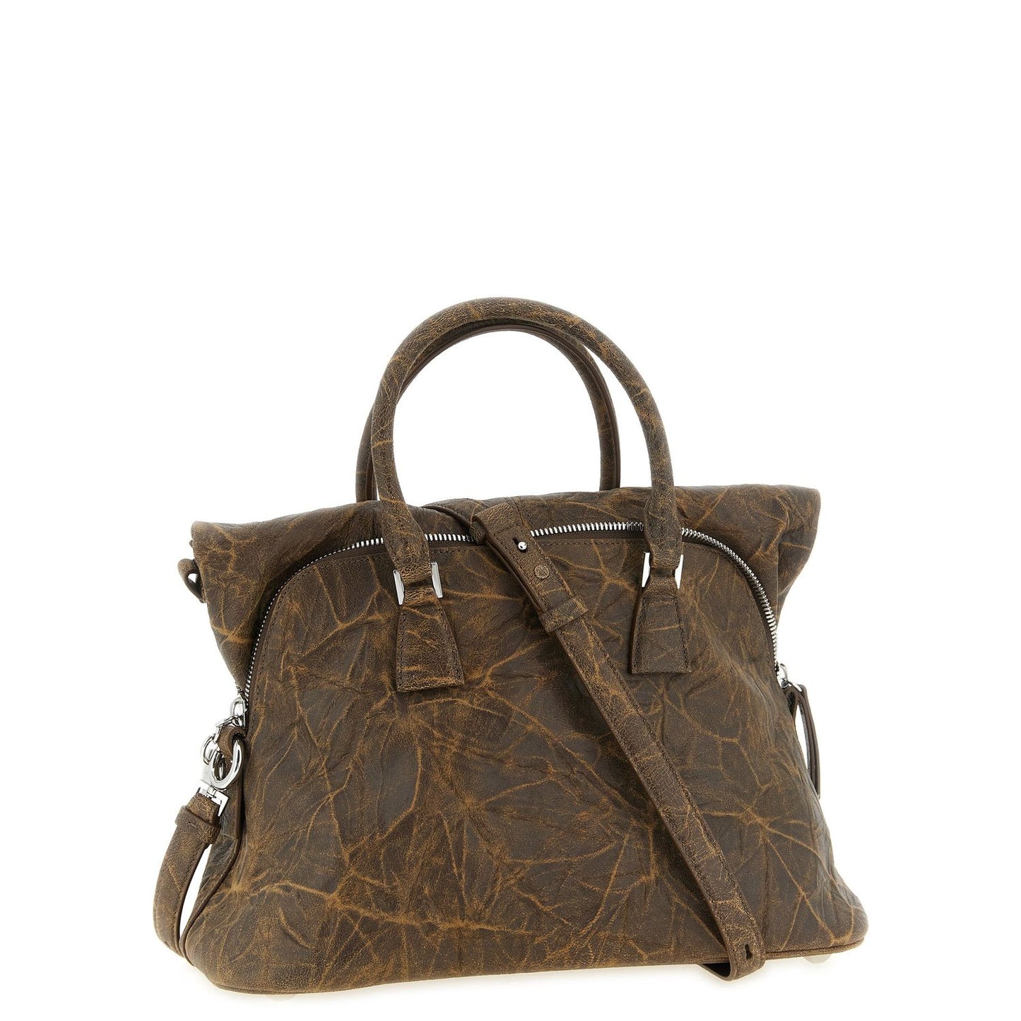 Maison Margiela Brown Goatskin Shoulder Bag