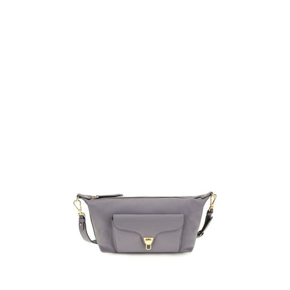 Coccinelle Gray Calf Leather Bos Taurus Shoulder Bag