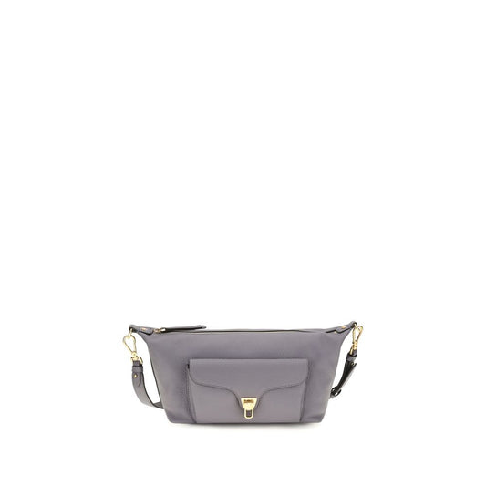 Coccinelle Gray Calf Leather Bos Taurus Shoulder Bag
